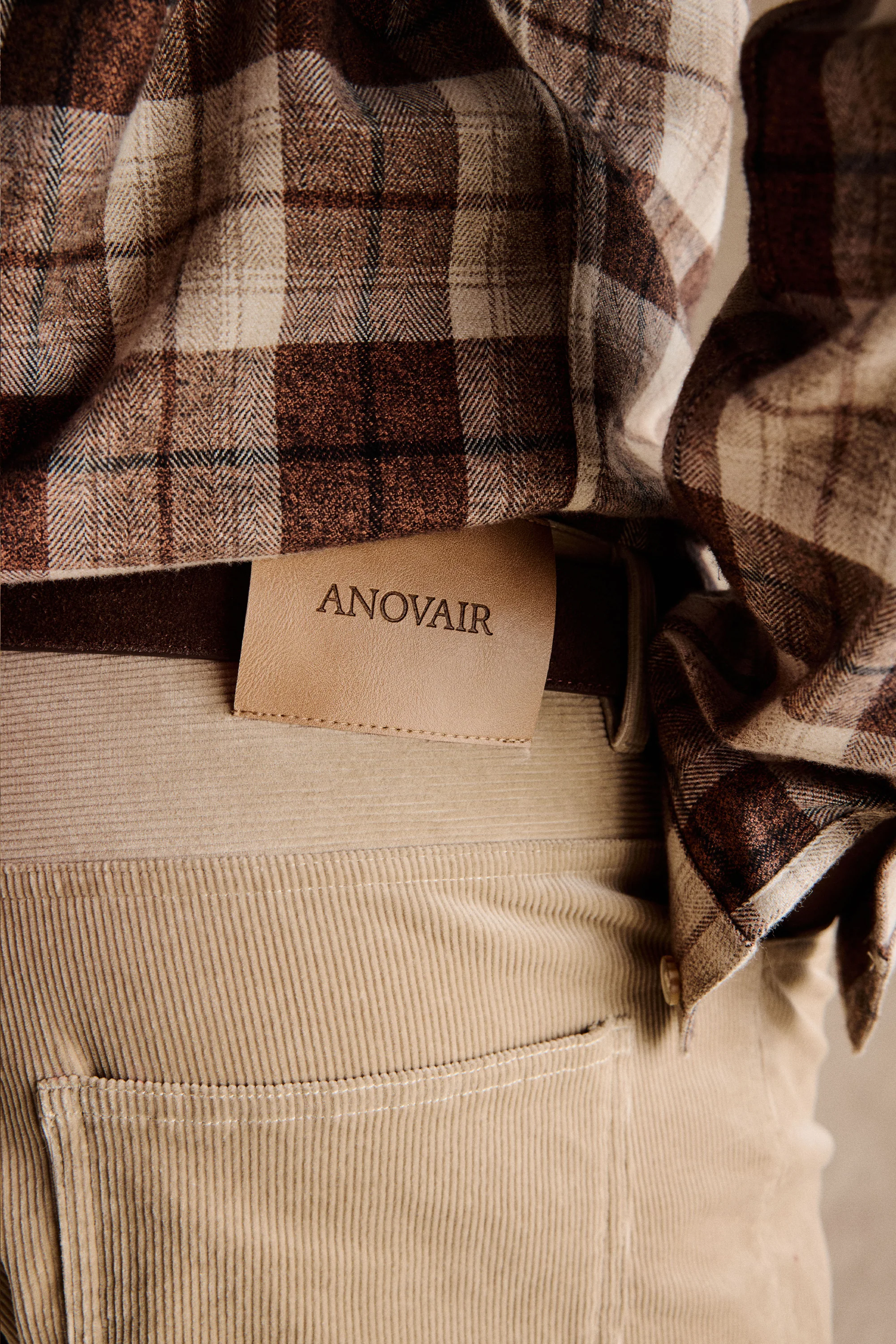 Andy Straight Corduroy Pants | Beige - Image 6
