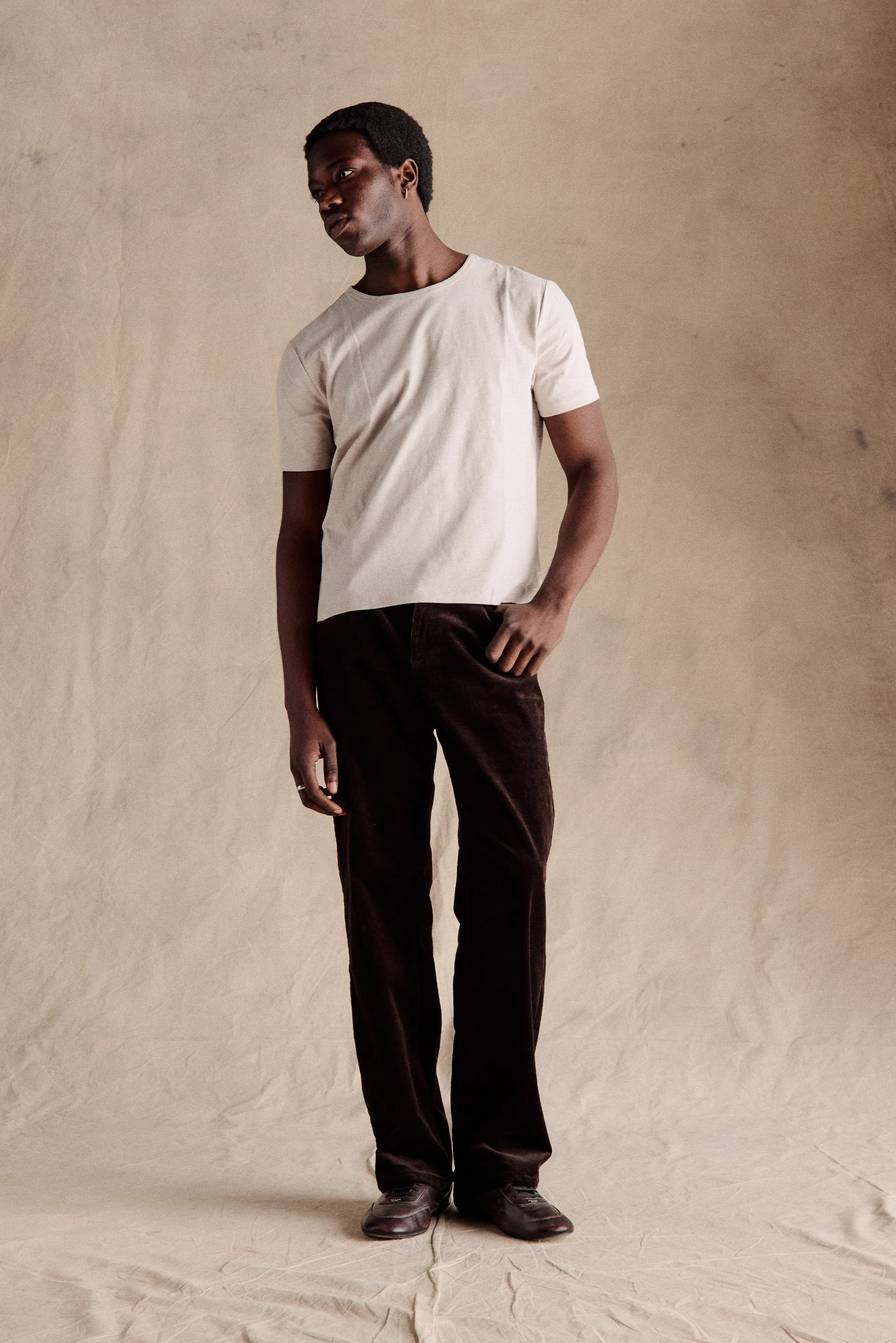 Andy Straight Corduroy Pants | Dark Brown - Image 4
