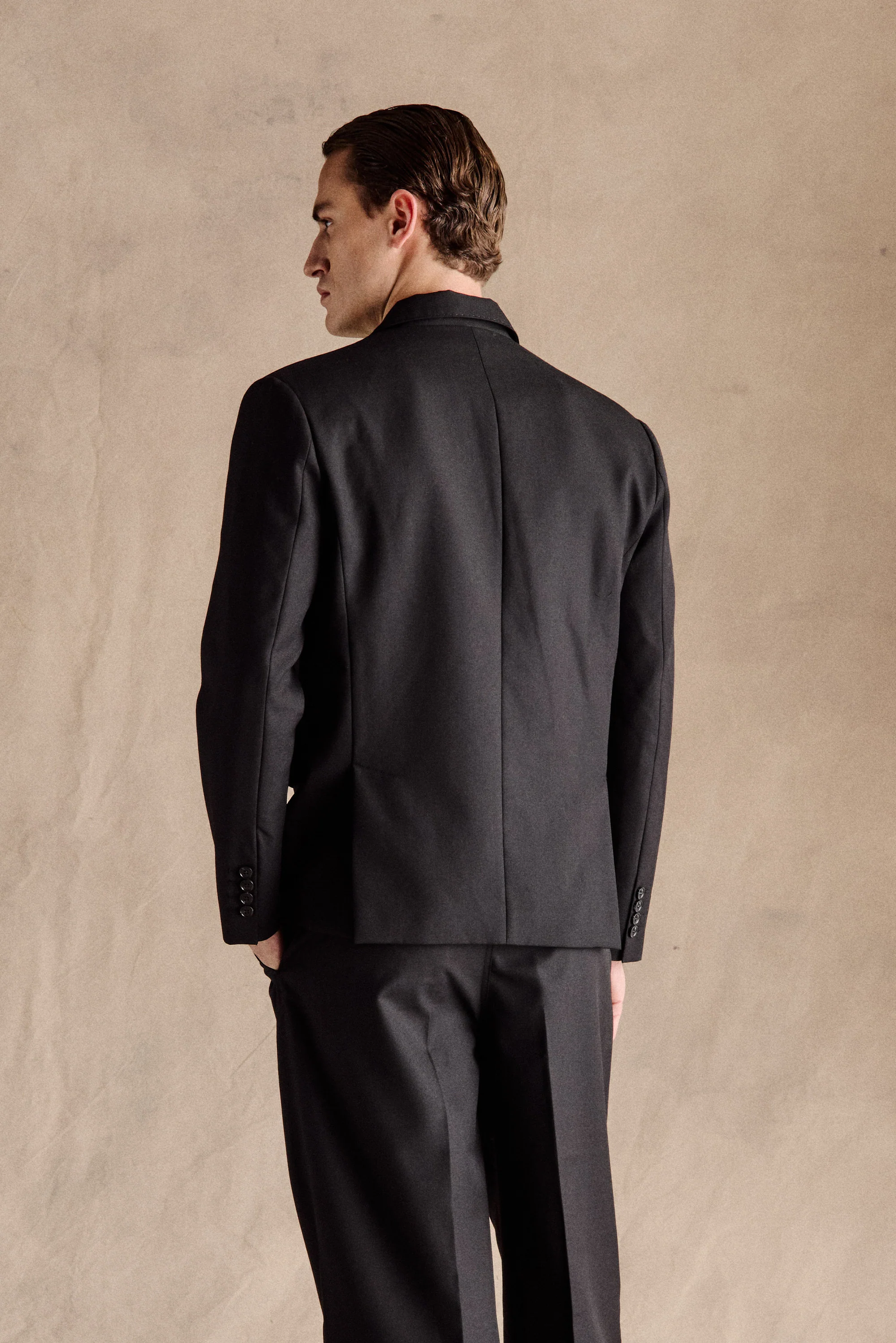 John Double-Breasted Blazer | Black - Image 3