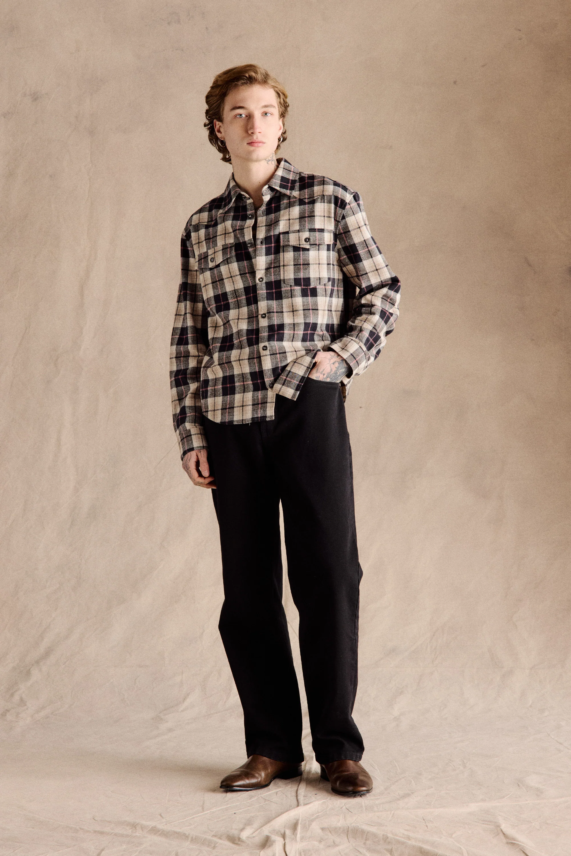 Bickle Flannel Shirt | Black - Image 4