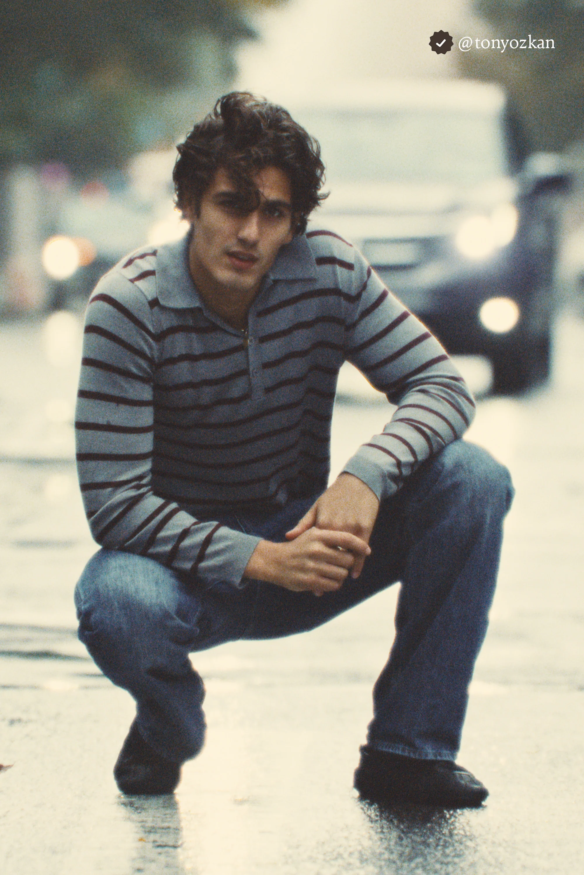 Rebel Striped Polo | Grey - Image 5