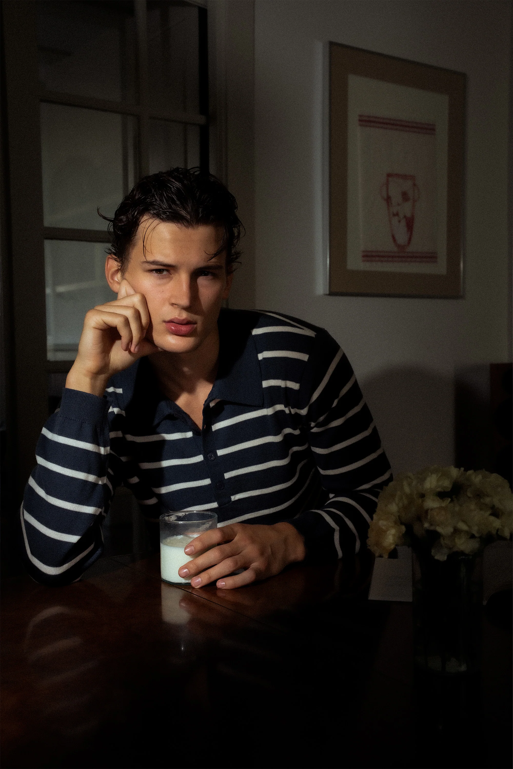 Rebel Striped Polo | Navy - Image 6
