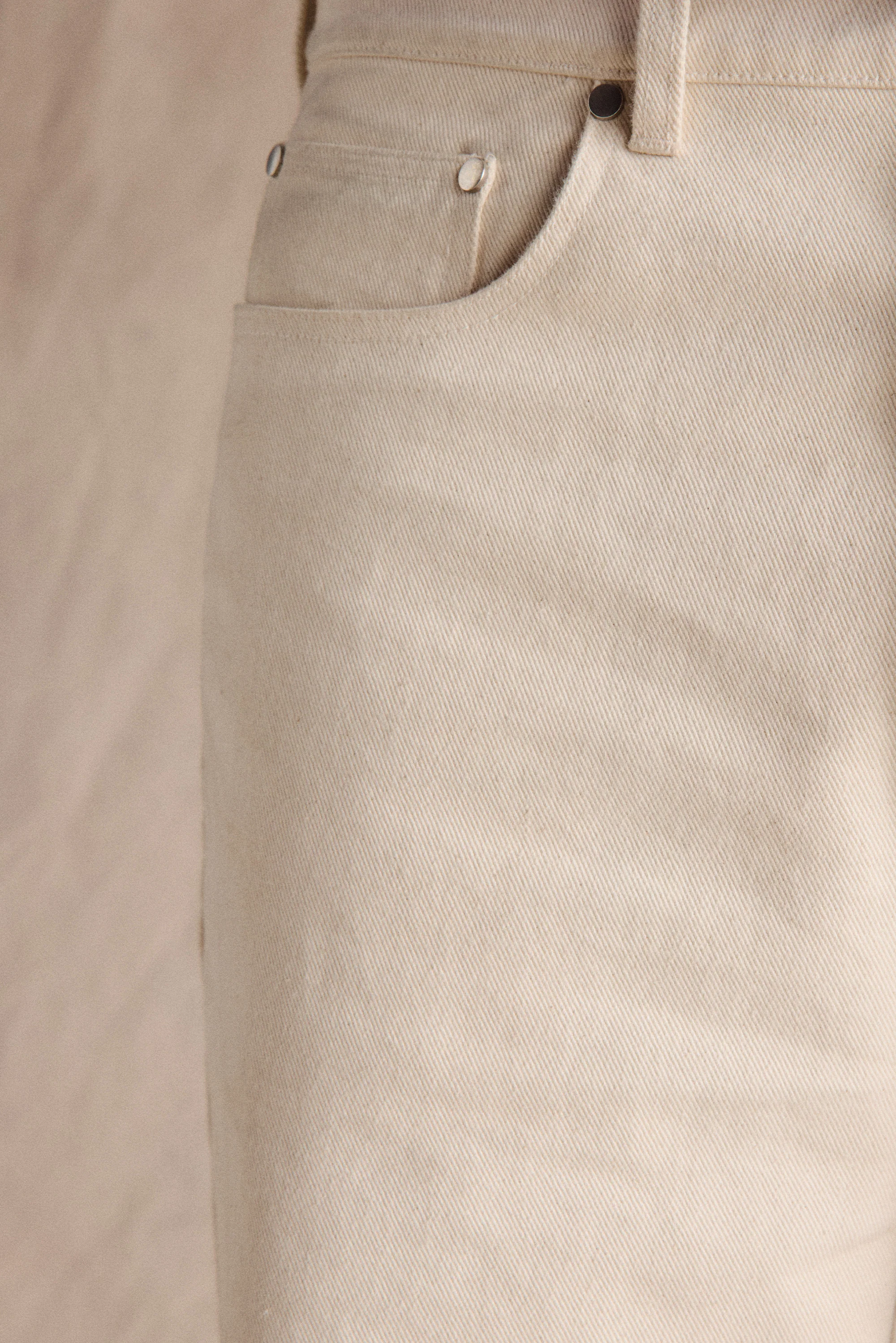 Riviera Relaxed Straight Leg Jeans | Ecru - Image 5
